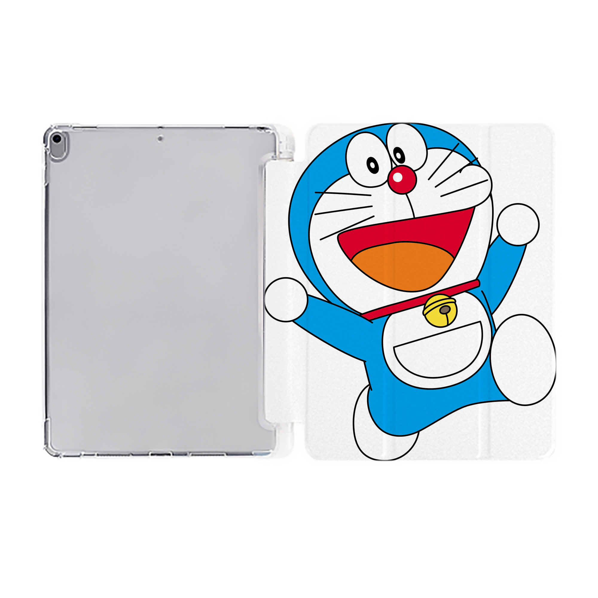 （画像用） ドラえもん Doraemon IPad ケース ペン収納付き 三つ折りスタンド PUレザー×シリコン 対応機種9.5/10.5/10.9インチ